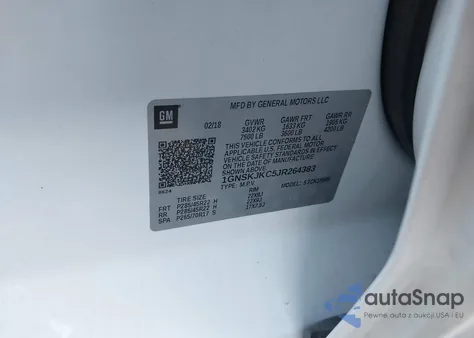 2018 Chevrolet Suburban Premier from USA, damaged, VIN 1GNSKJKC5JR264383